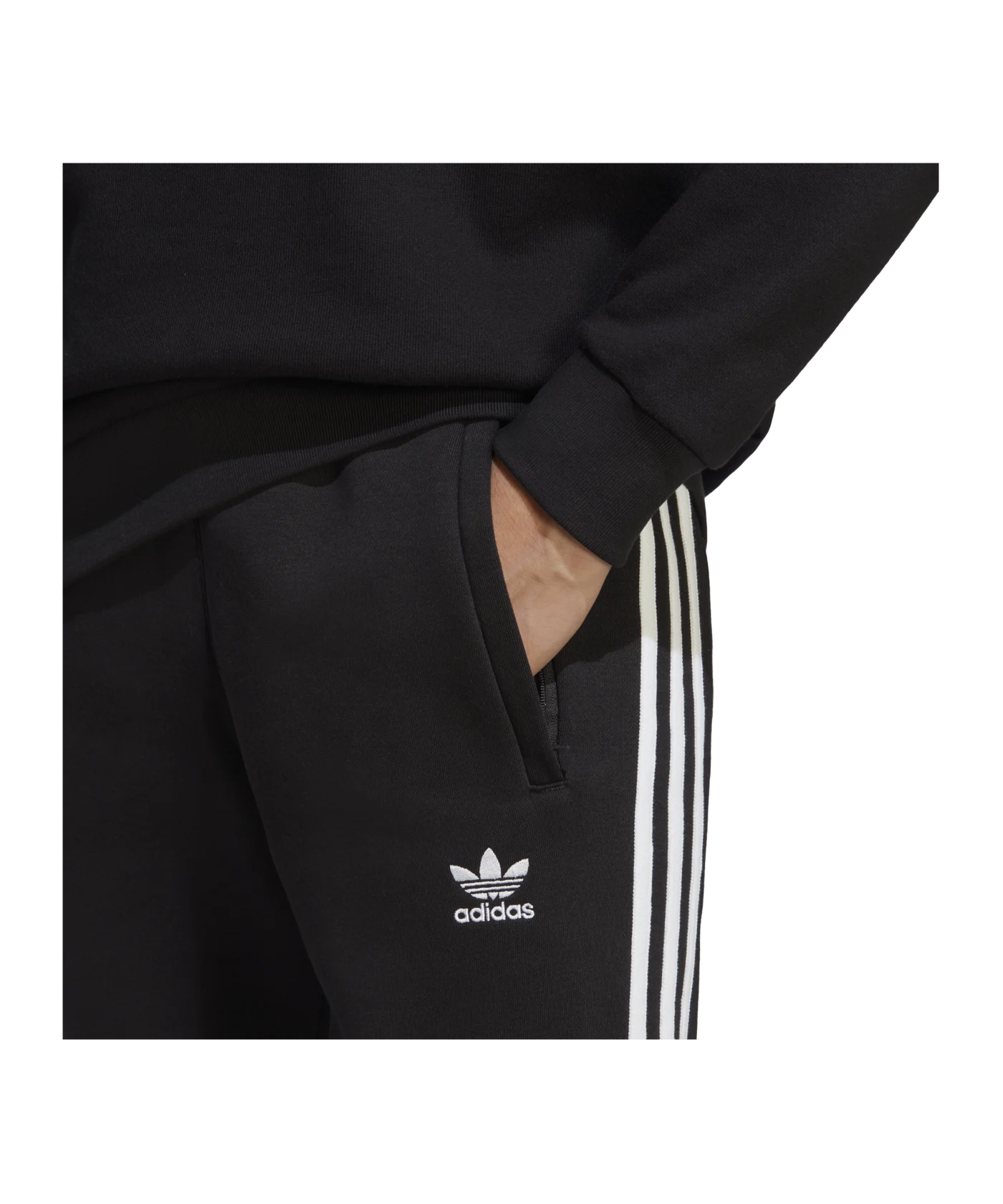 adidas Originals Trefoil Crew Sweatshirt Schwarz