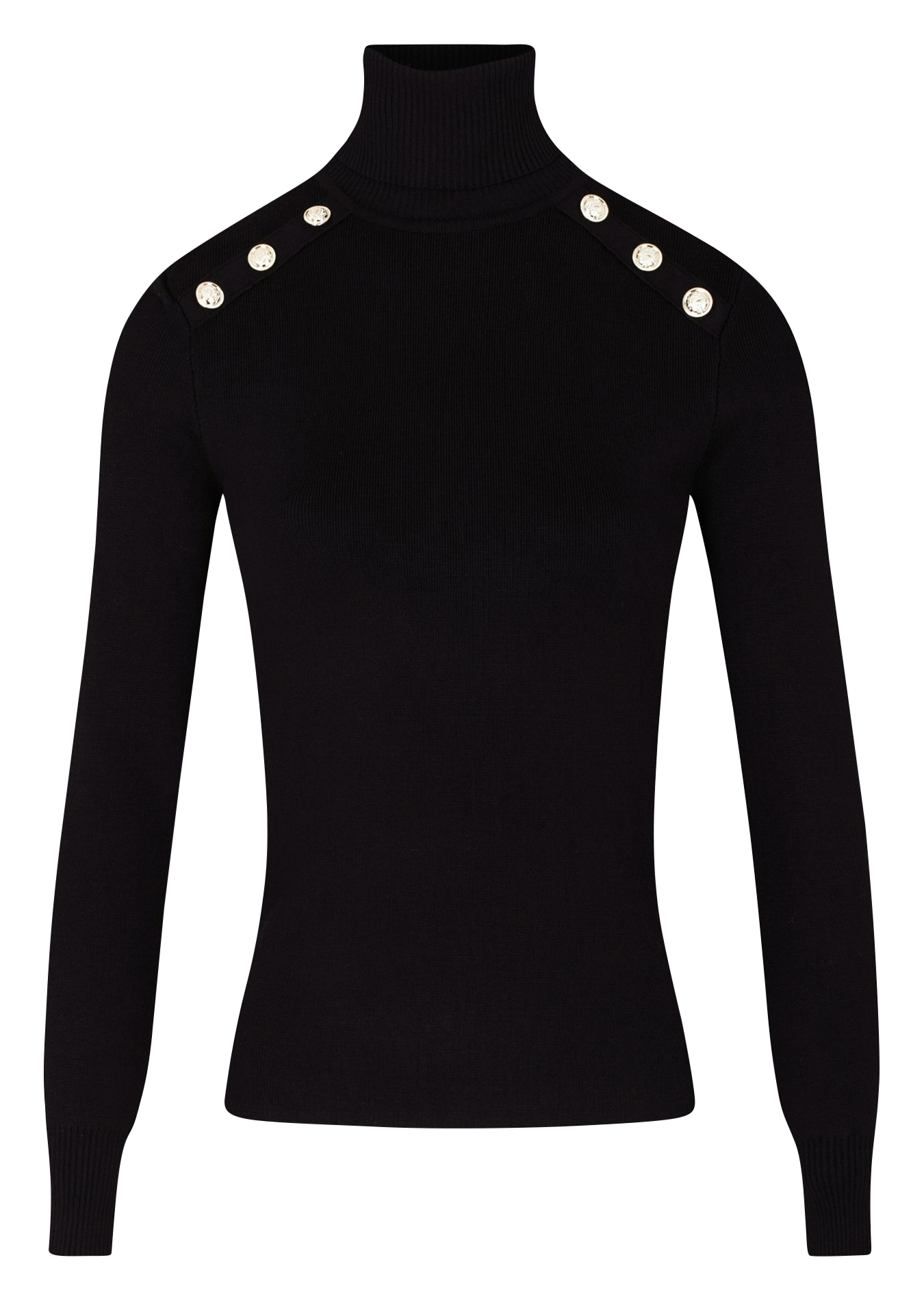 MIBO - Pull col roulé | Noir