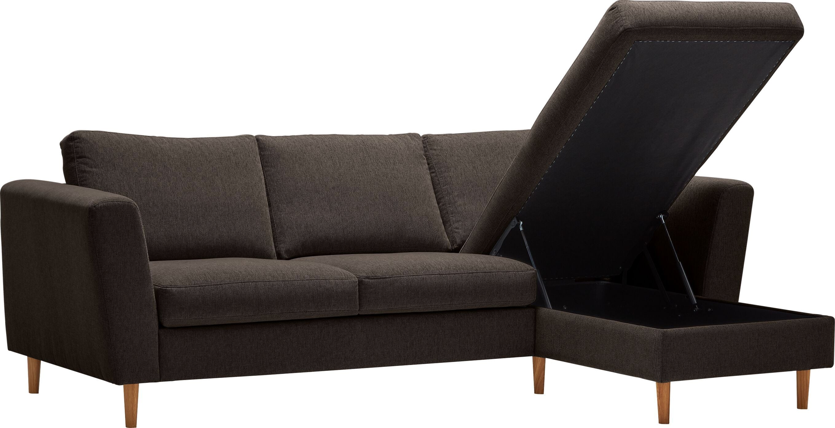 DIENER Ecksofa - Braun / B: 235.0 cm x T: 156.0 cm x H: 81.0 cm