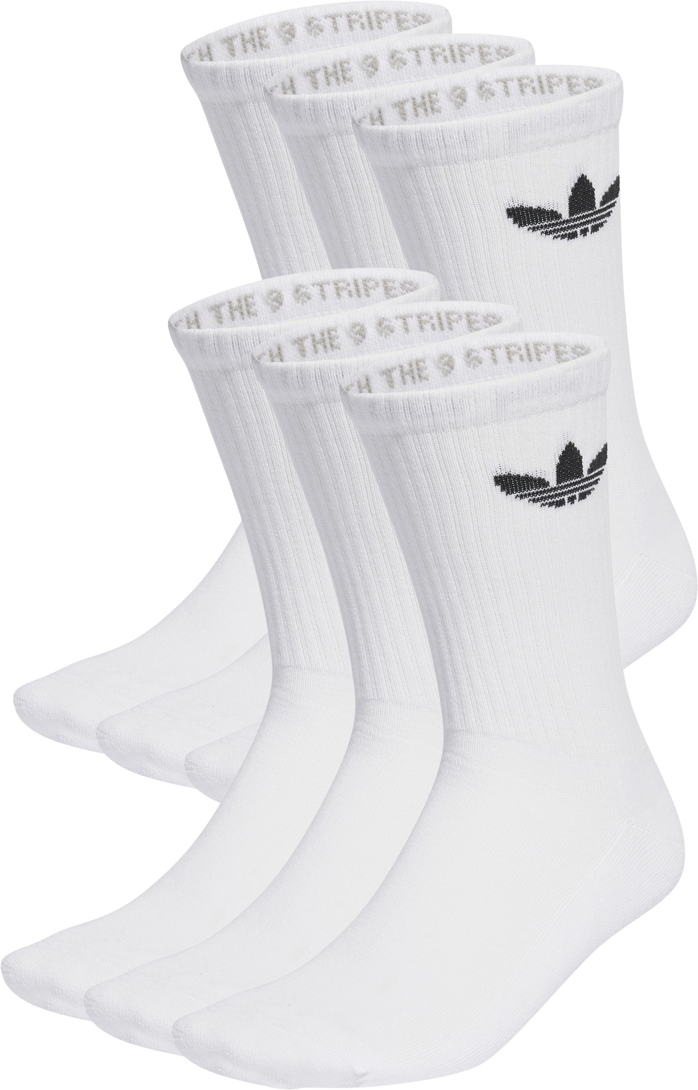 adidas Originals Crew 6er Pack Socken Weiß