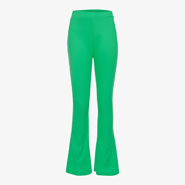 TwoDay meisjes flared broek rib groen