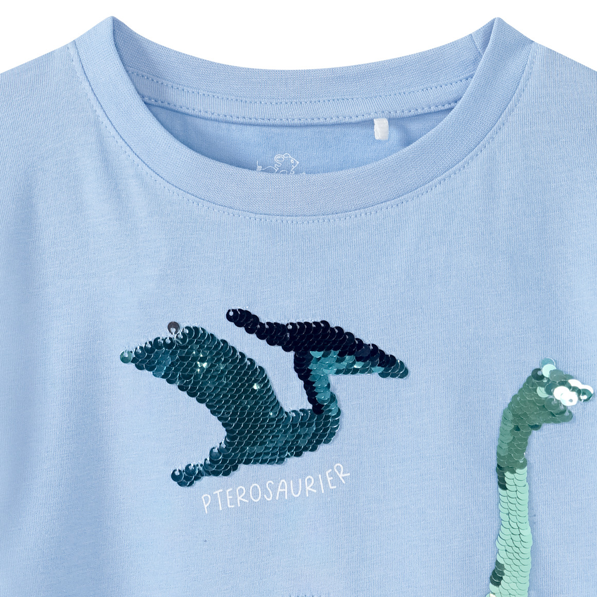Topolino Jungen T-Shirt mit Wendepailletten hellblau