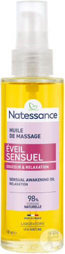 Natessance Éveil Sensuel Huile De Massage Douceur Relaxante Tous Types De Peaux Flacon 100ml