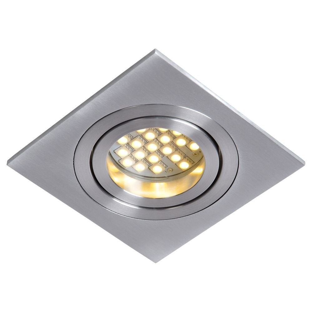 Plafondspot Buis in aluminium, vierkant