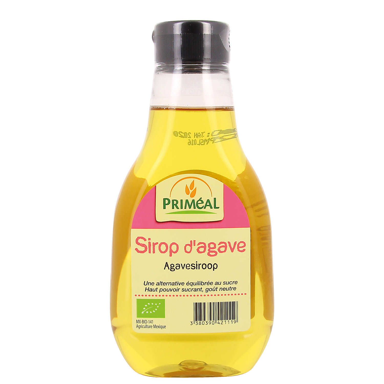 Sirop d'agave bio en flacon