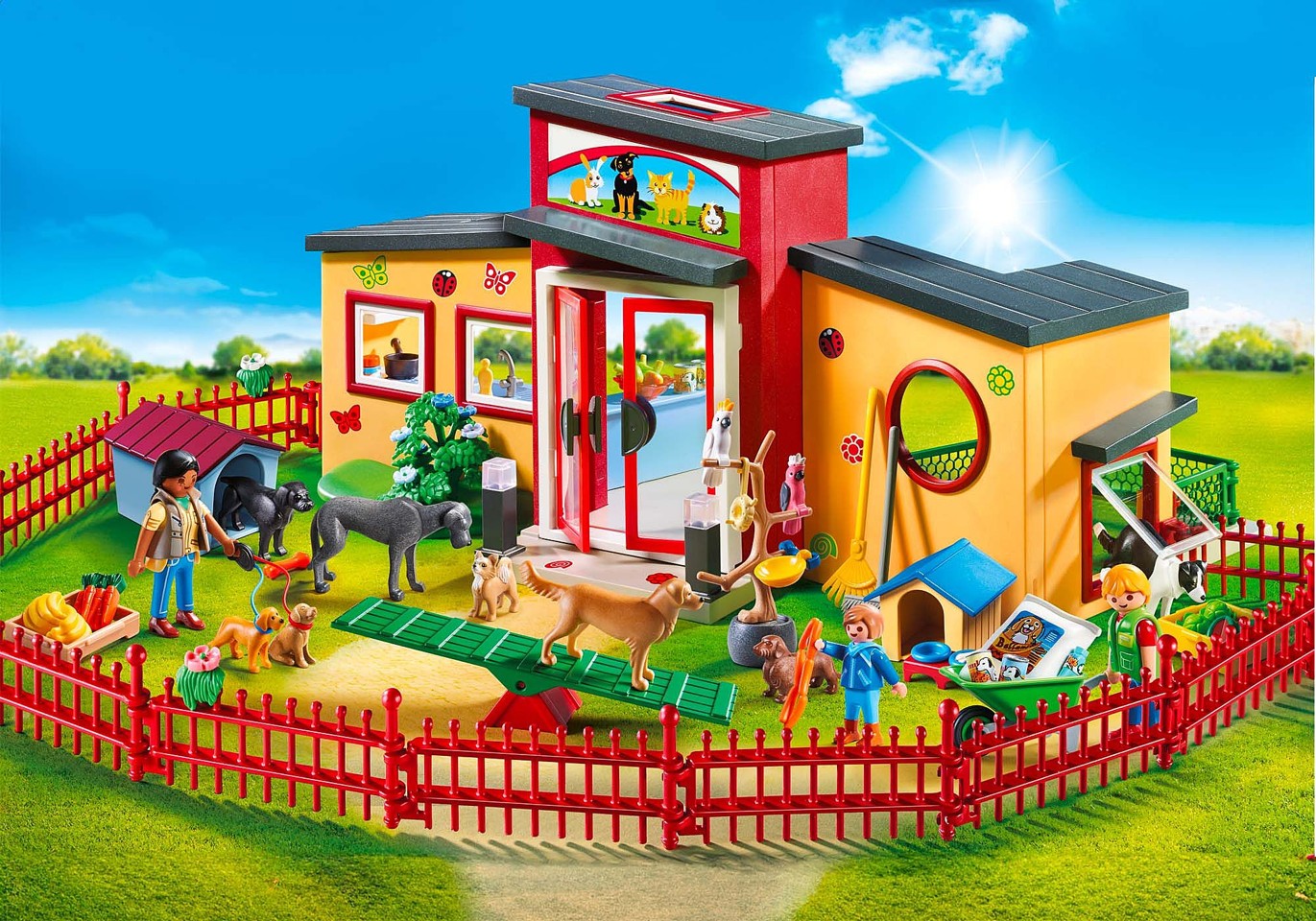 Playmobil - 50 ÅR Tiny Paws kæledyrshotel (71599)