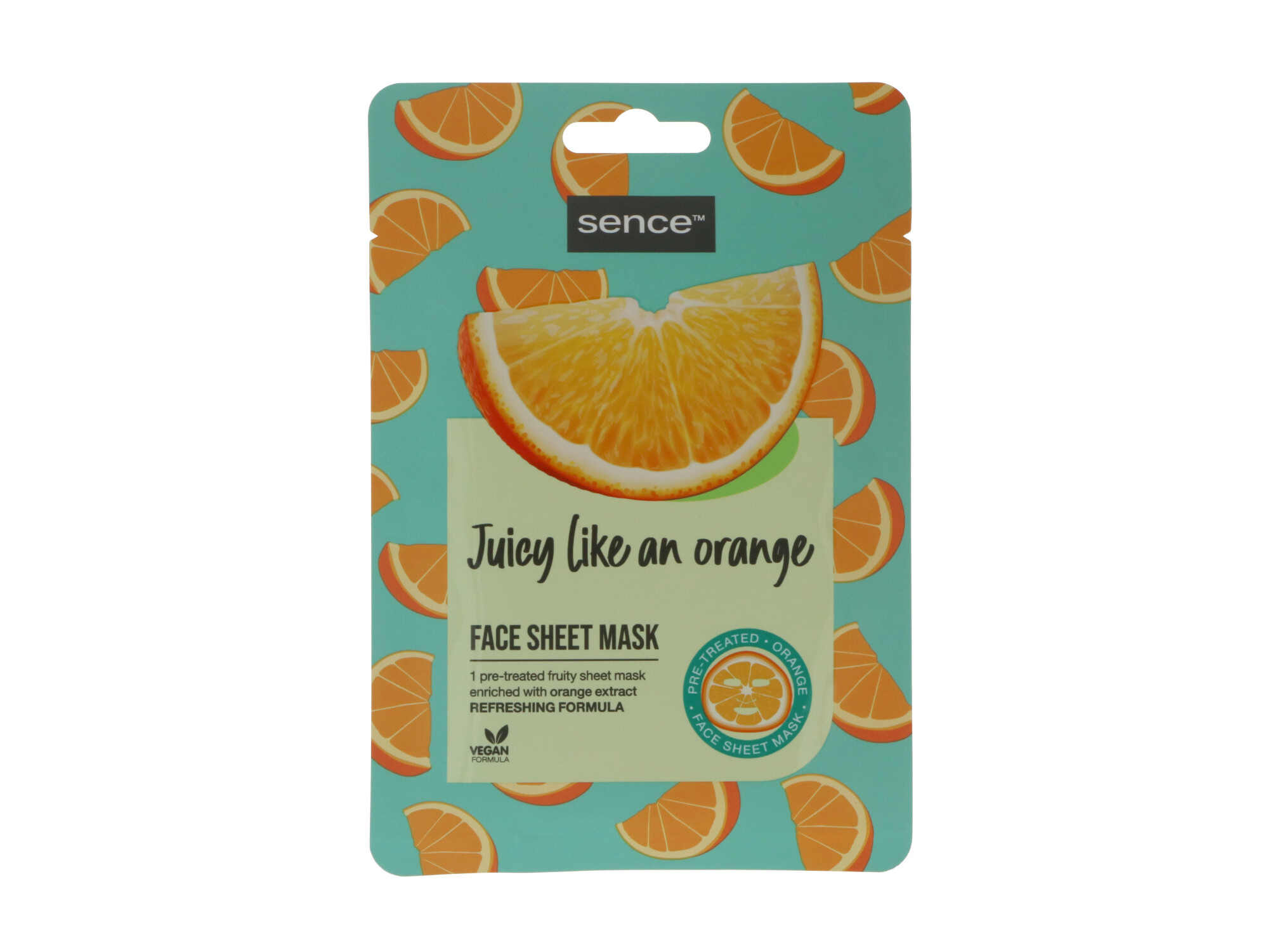 MÁSCARA FACIAL SENCE TECIDO LARANJA 1UN