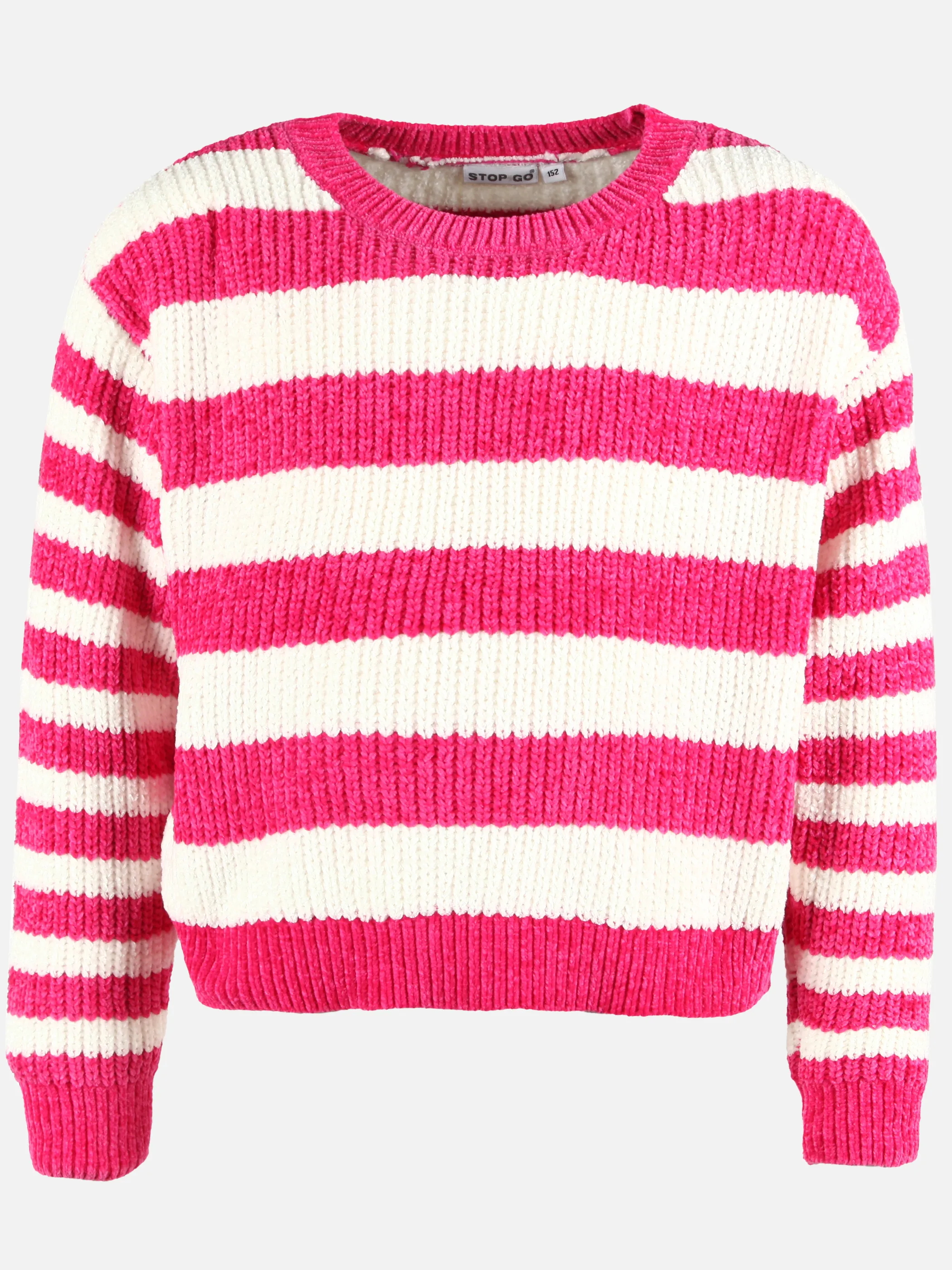 Mädchen Chenille Pullover mit Streifen