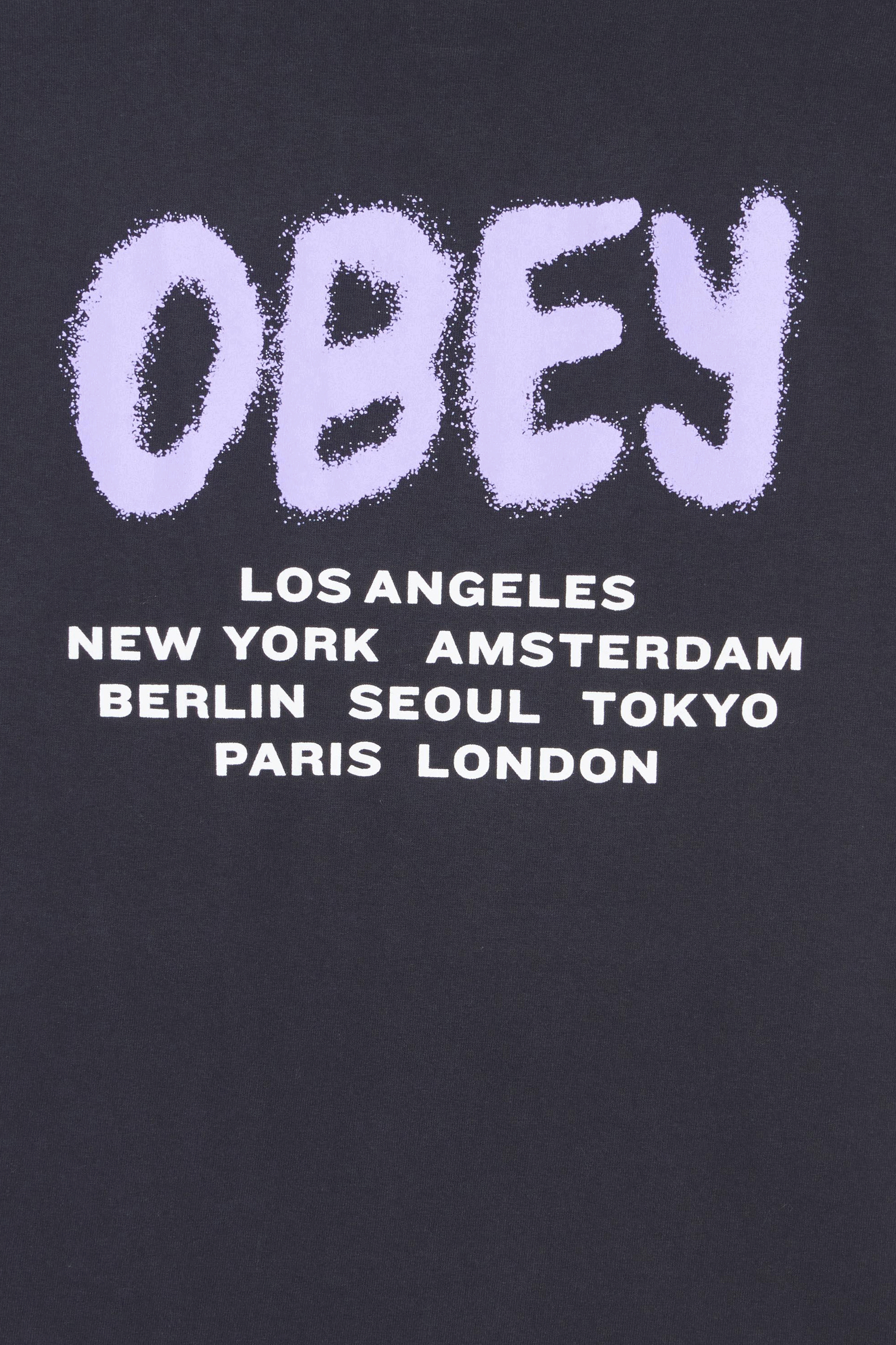 OBEY T-shirt  TEES 163813671E OBEY CITY SPRA, NOIR, Noir