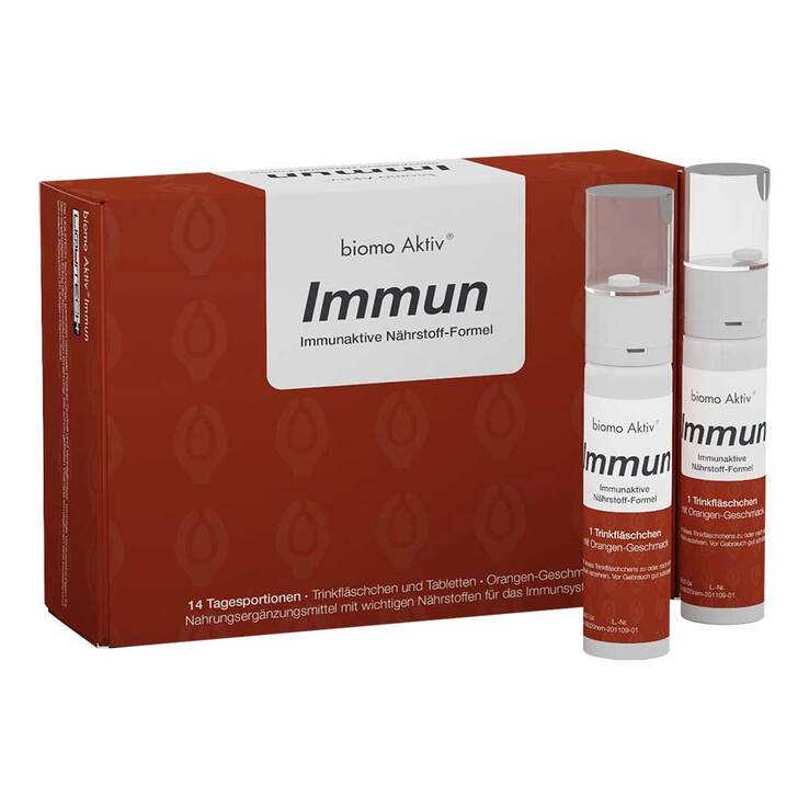 Biomo Aktiv Immun Trinkflasche + Tabletten 14-Tages-Kombi, 1 P