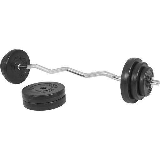 Conjunto de Barra de Rosca Gorilla Sports, Tamanho 35 kg