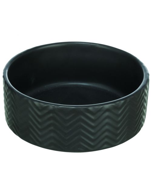 Trixie Voer\/Waterbak - Kattenvoerbak - ø13 cm Zwart