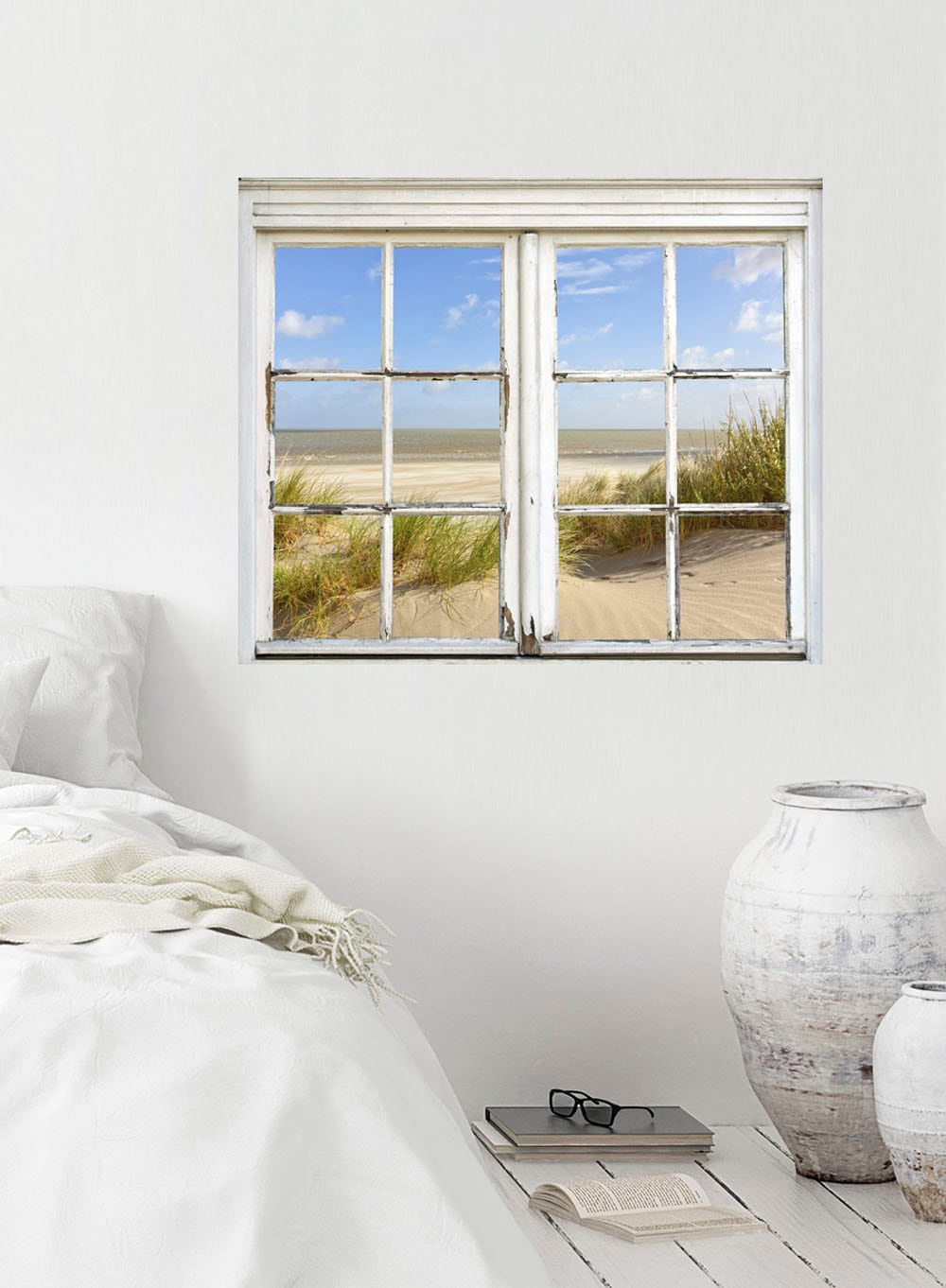 queence Wandsticker »Dünen« Wandsticker, Wandbild, selbstklebend, Dünen, Sand, 3D