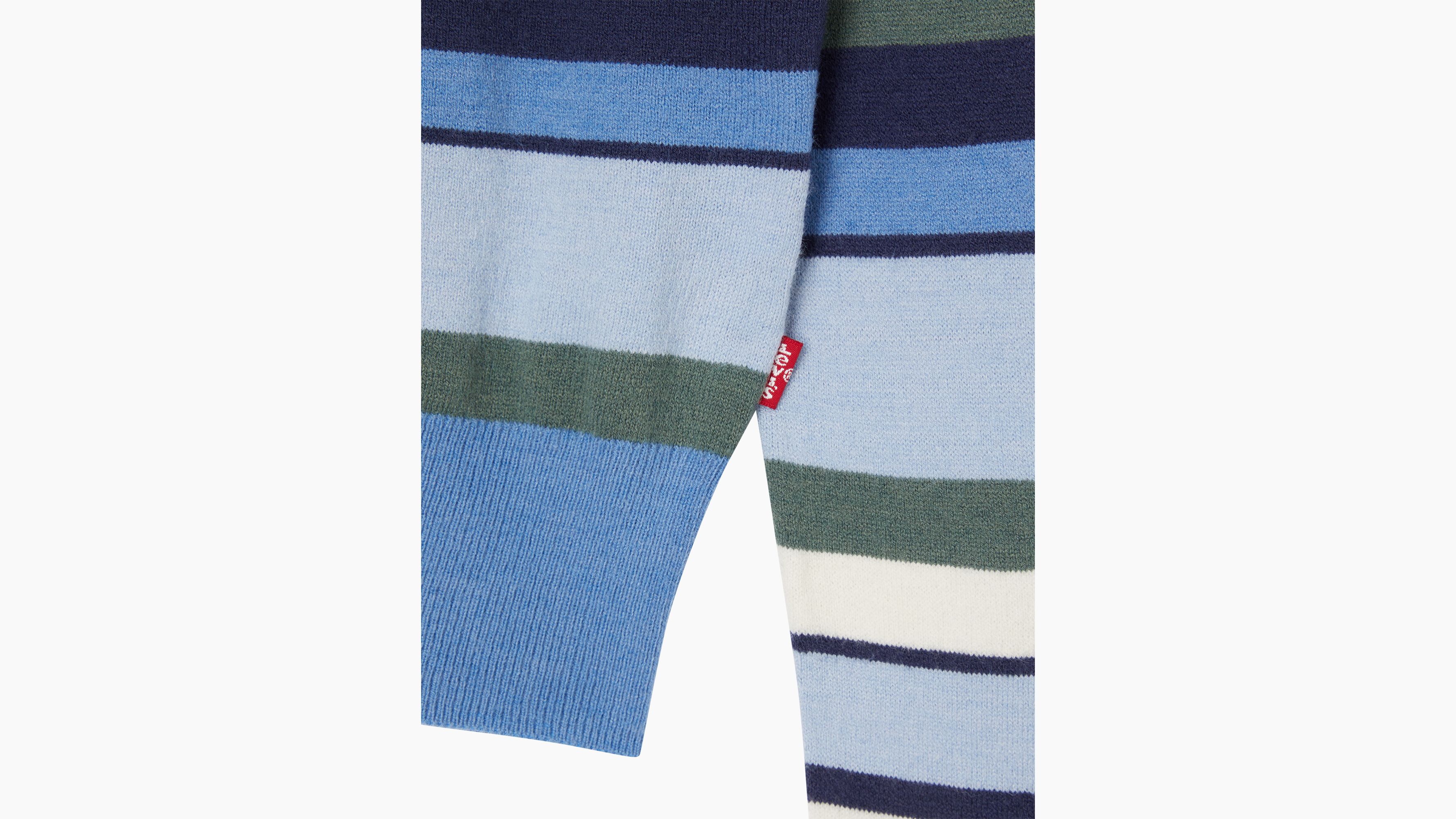 Pull-over boutonné Salma - Revolution Stripe Brunnera Blue - Multicolore