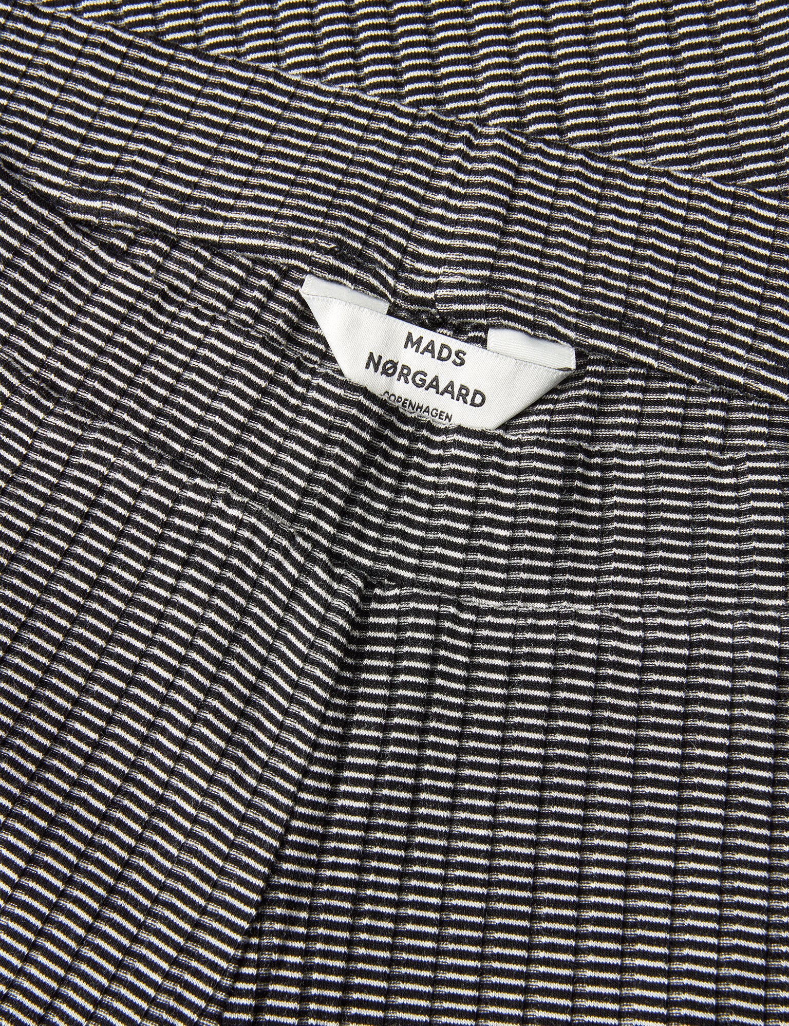 Mads Nørgaard  5X5 Stripe Lonnie bukser - Black/Vanilla Ice