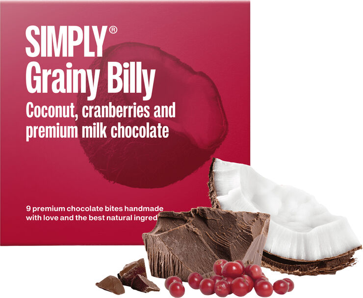 Simply Chocolate Cube, Grainy Billy (90 g)