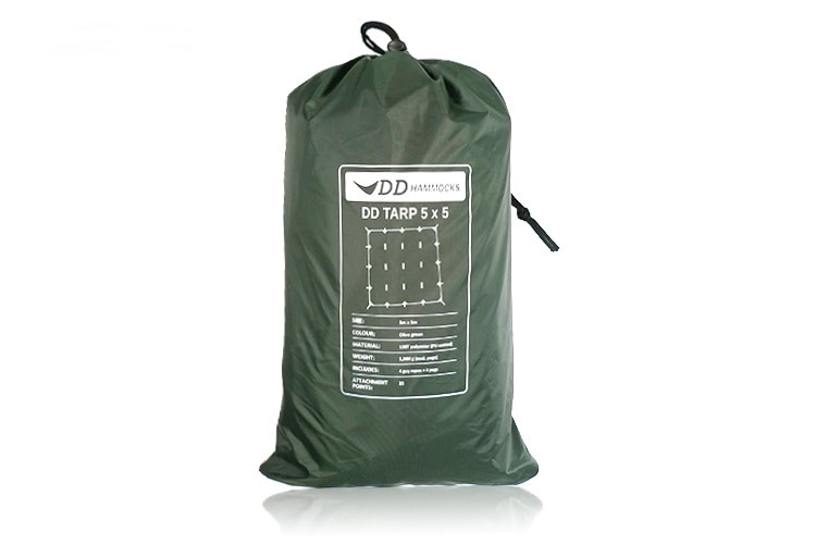 DD Hammocks Tarp 5x5m<br>Enorm tarp på hele 25m2!