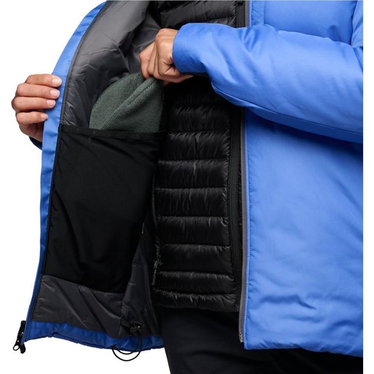 Black Diamond W Belay Parka Clean Blue