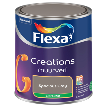 Flexa Creations muurverf extra mat spacious grey 1 liter