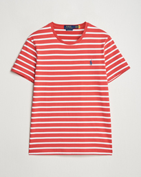 Polo Ralph Lauren Custom Slim Fit Striped T-Shirt Spring Red/White