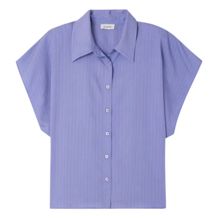 American Vintage Chemise Okyrow Rayures | Violet
