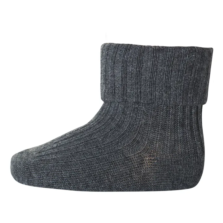 Mp Denmark Chaussettes Rib en coton | Gris foncé
