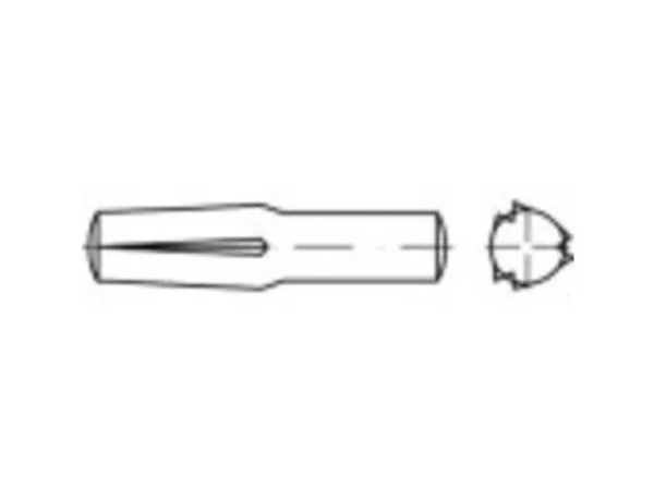 TOOLCRAFT 136420 Stikkærvsøm (Ø x L) 12 mm x 50 mm Stål 25 stk