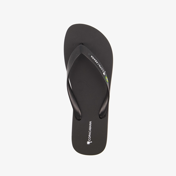 Copacabana vegan heren teenslippers zwart