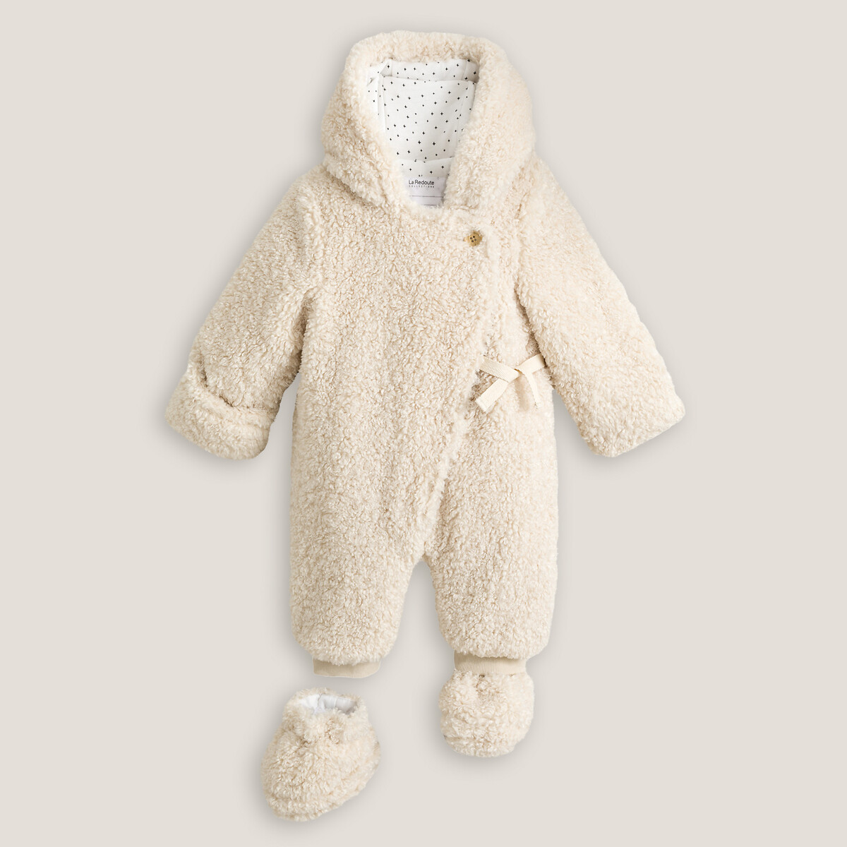 COLEÇÕES LA REDOUTE<br>Conjunto de piloto quente com capuz em sherpa
