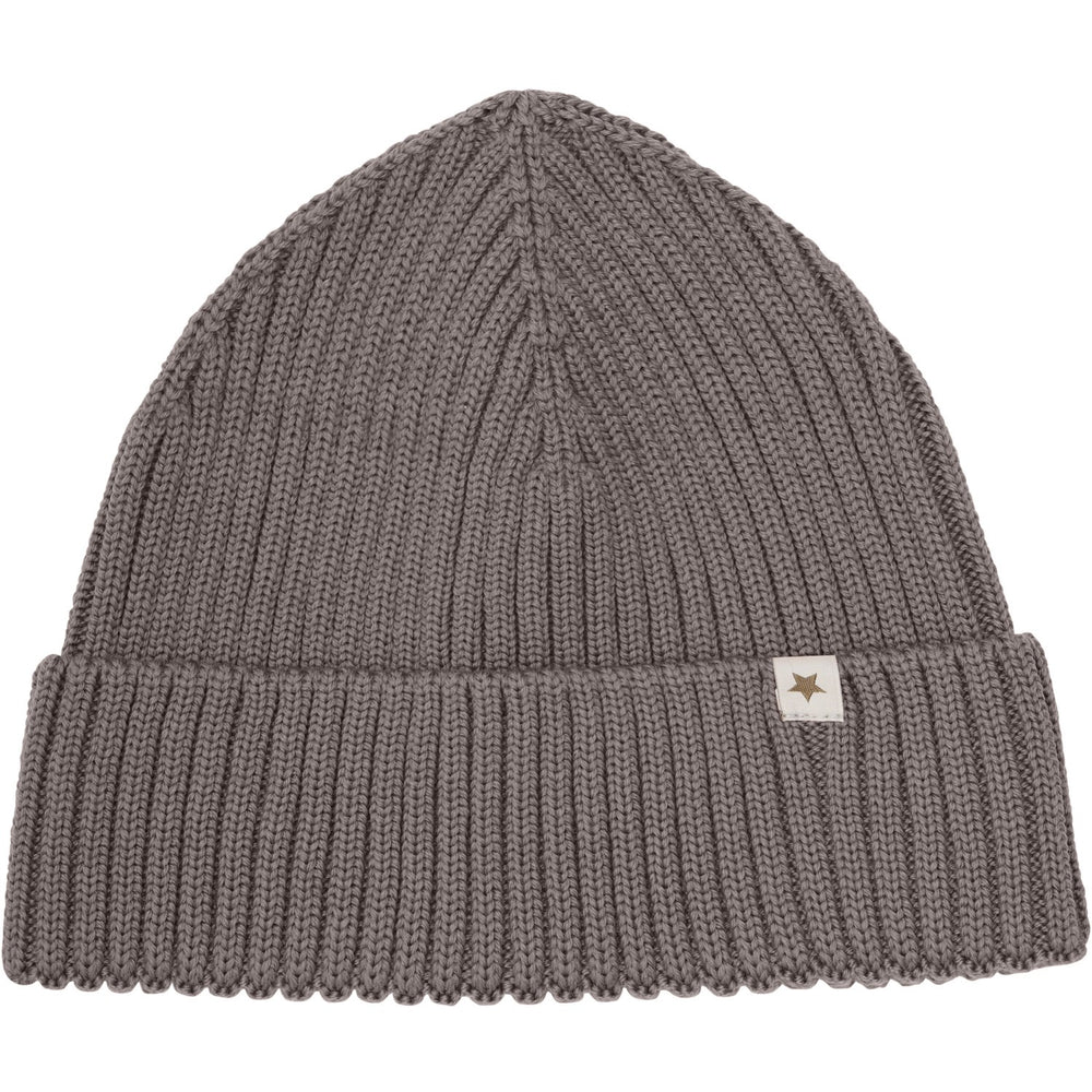 Køb Huttelihut Brown Melange Beanie Uld Strik