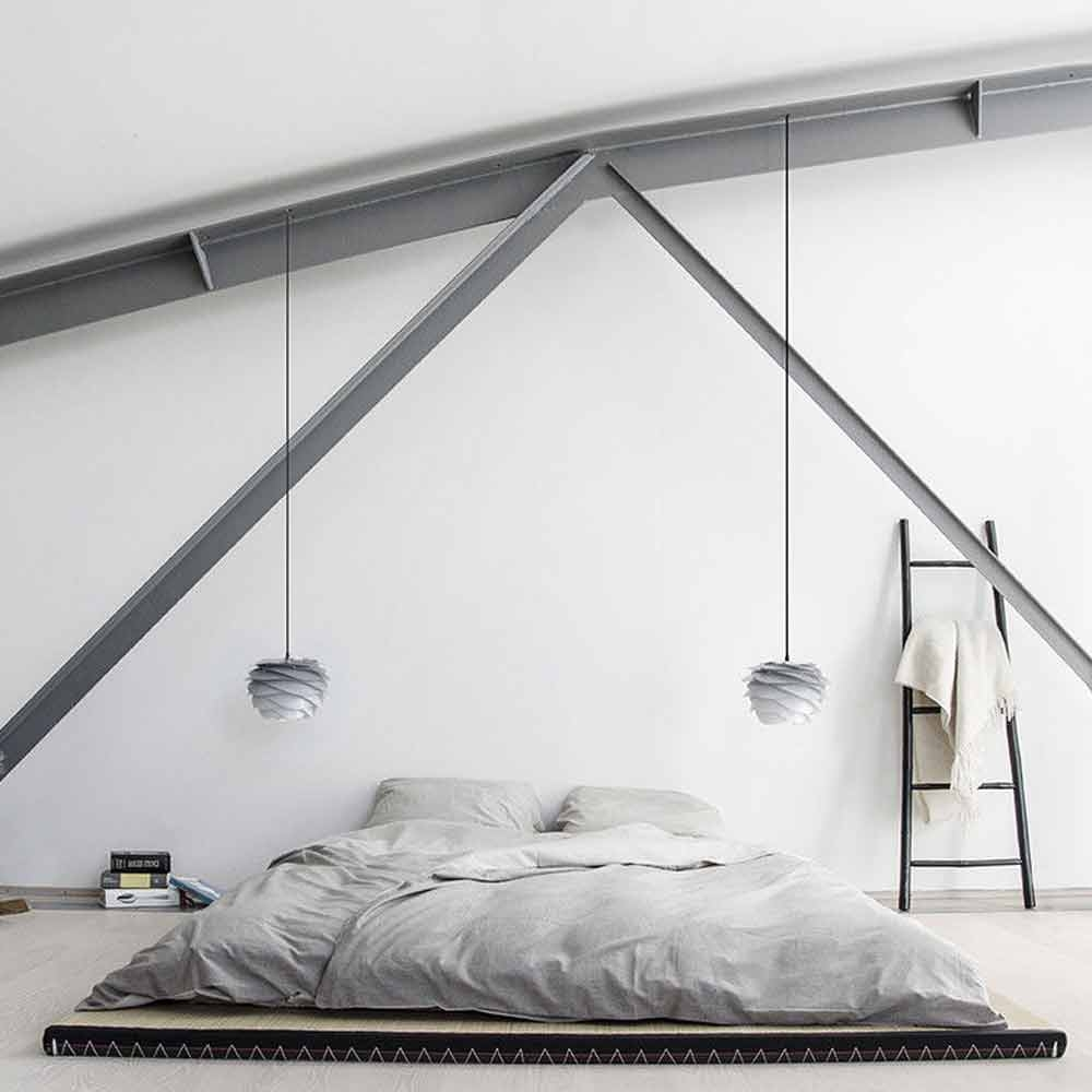Hanglamp Carmina Ø32 cm koordset zwart Grijs