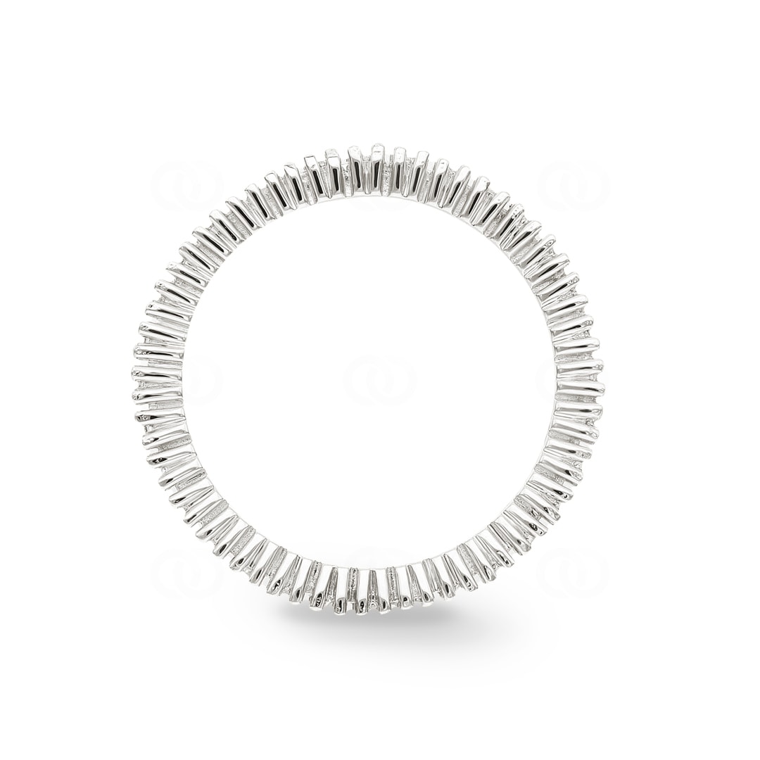 Mémoire-Ring 750/18 K Weissgold mit Diamanten 0.30 ct H/si