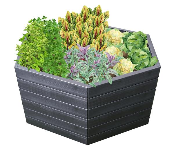 Garantia Kunststoff-Hochbeet Ergo Wood inkl.