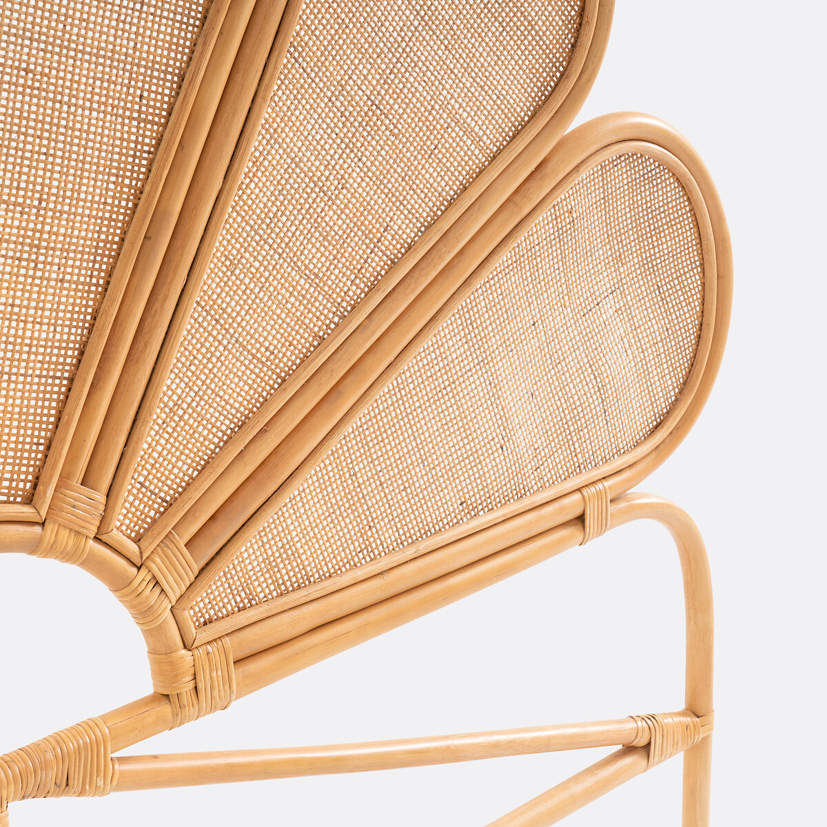 LA REDOUTE INTERIEURS<br>Cabeceira vintage em rattan, Flores