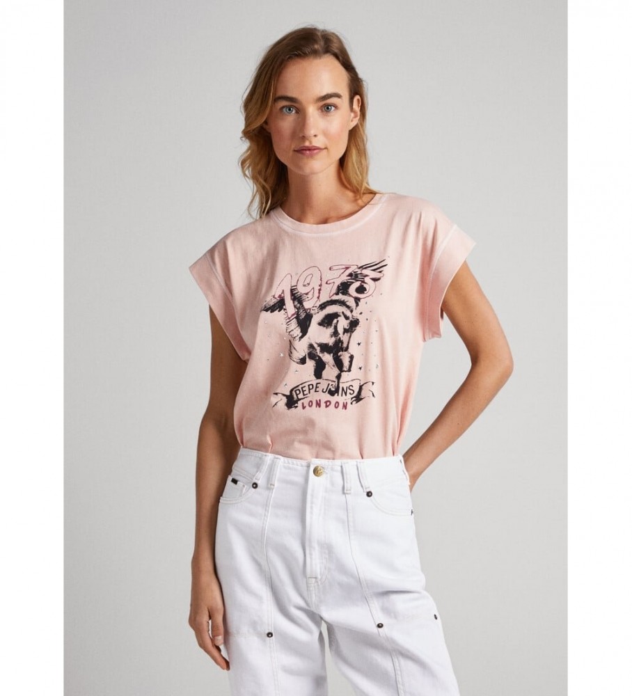 Camiseta rosa Bianca da Pepe Jeans