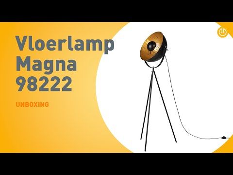 Industriële vloerlamp tripod zwart - Magna 40 Eglip