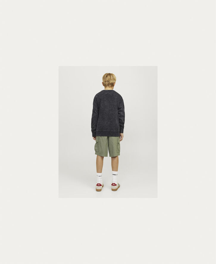 Jack & Jones JORVESTERBRO WASH SWEAT CREW NECK J Black/loose