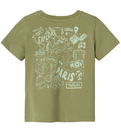 Name It T-shirt - NmmJasu - Oil Green