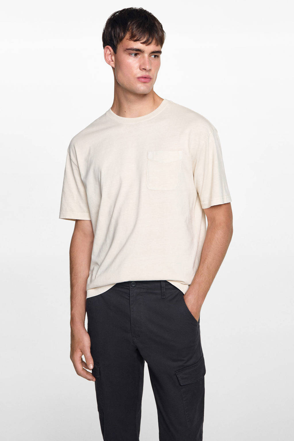 MANGO TEEN cargobroek antraciet
