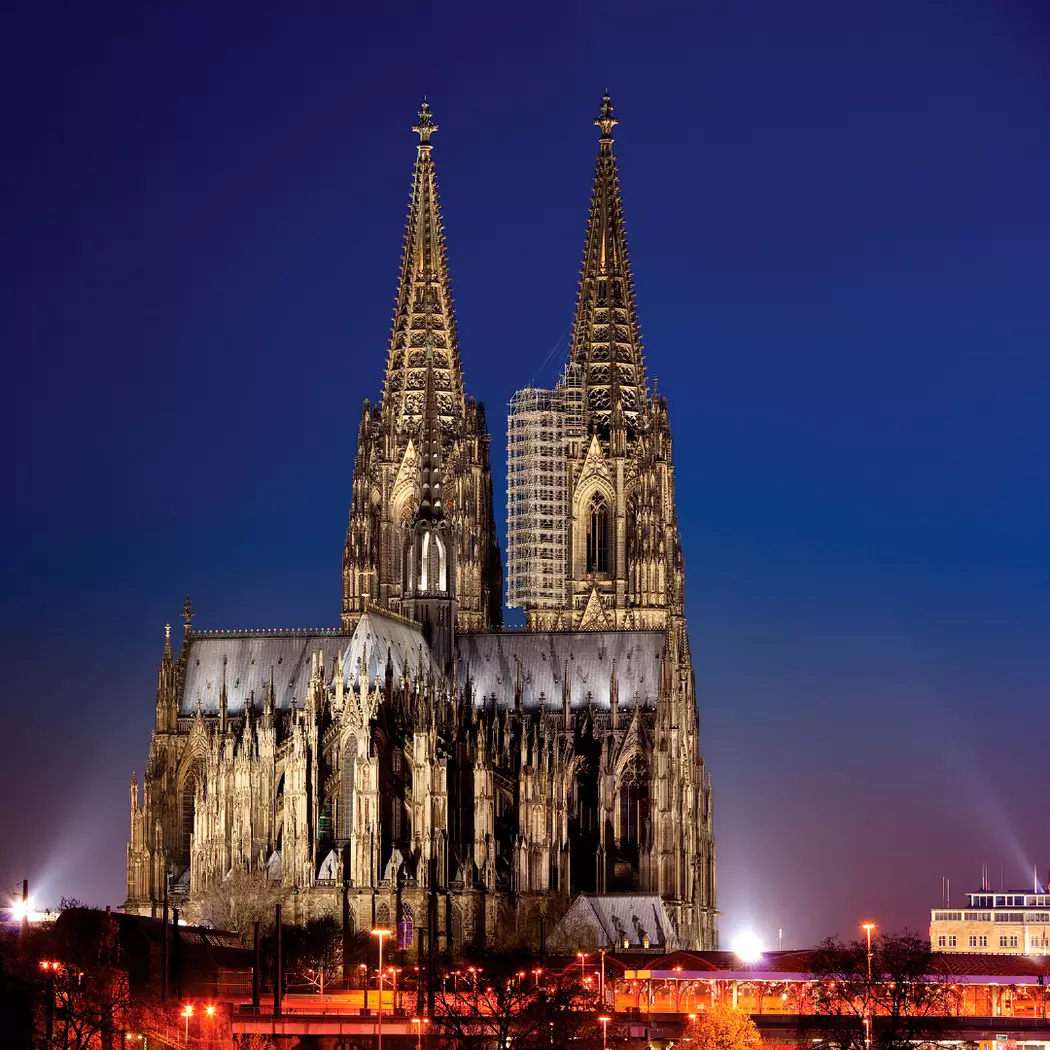 Wandbild 30 x 30 cm Cologne cathedral III