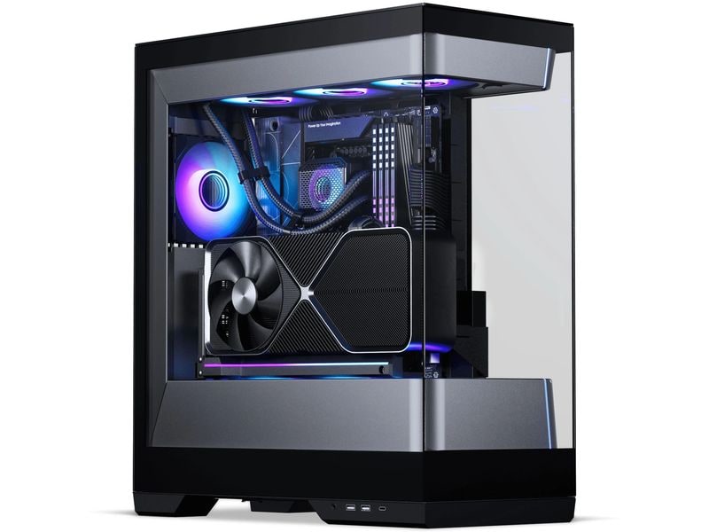 Phanteks PC-Gehäuse Evolv S2 Schwarz Midi-Tower mit einem Sichtfenster