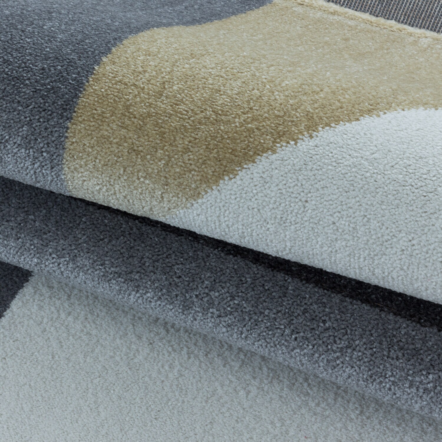 Wunderschöne Kurzflor Teppich, Moderner Designer Teppich rechteckig, Höhe 11 mm