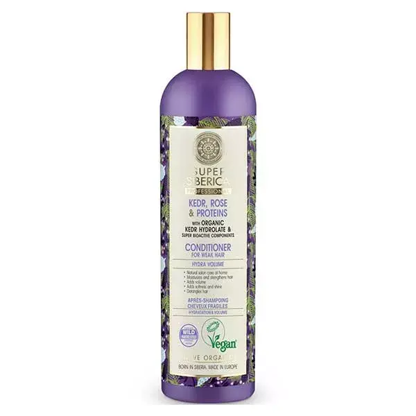 Natura Siberica - Condicionador de Cedro e Rosa para Cabelos Frágeis 400ml