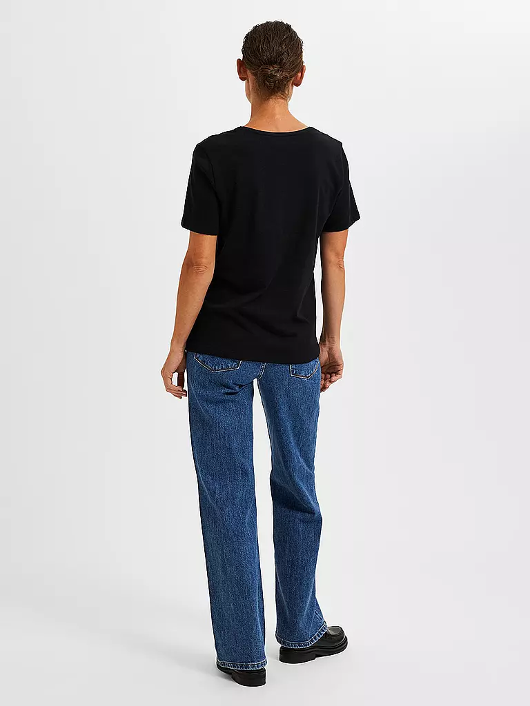 SELECTED FEMME T-Shirt SLFESSENTIAL schwarz