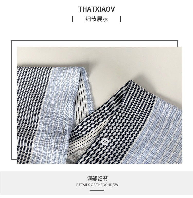 Happo - Gestreepte V-halsblouse