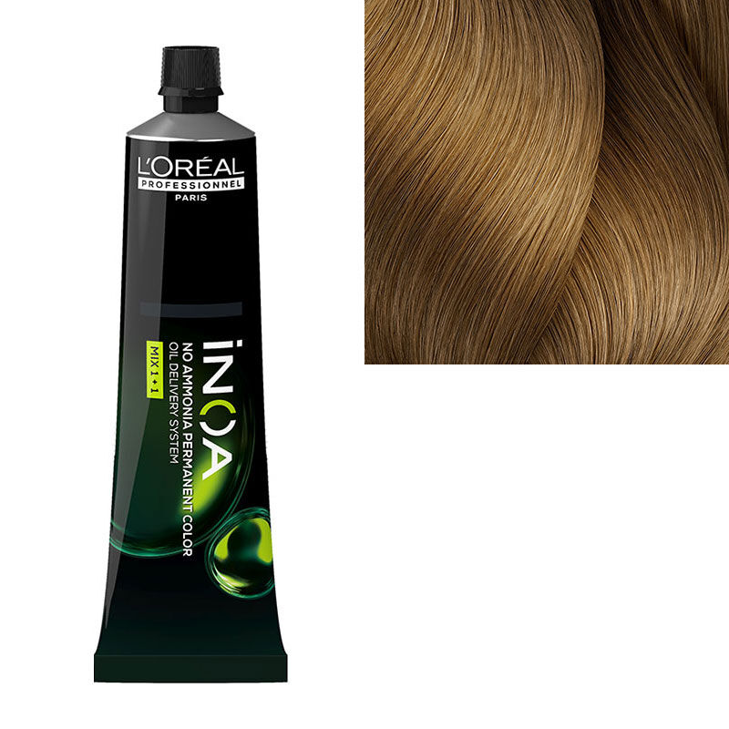 Coloration sans ammoniaque Inoa 8.3 blond clair doré