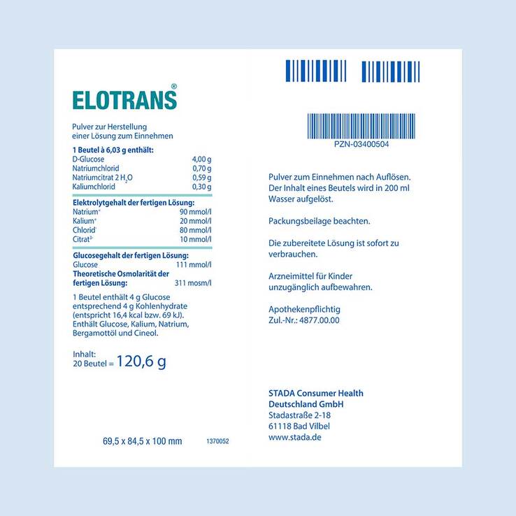 Elotrans Pulver, 20 St
