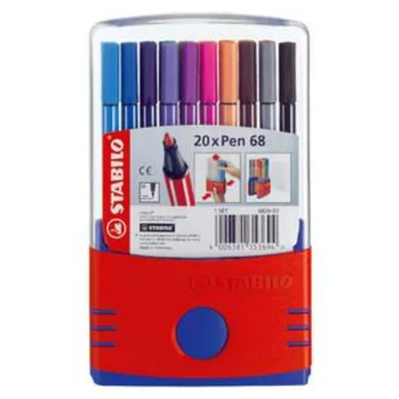 Premium-Filzstift - STABILO Pen 68 - ColorParade - 20er Pack - mit 20 verschiedenen Farben