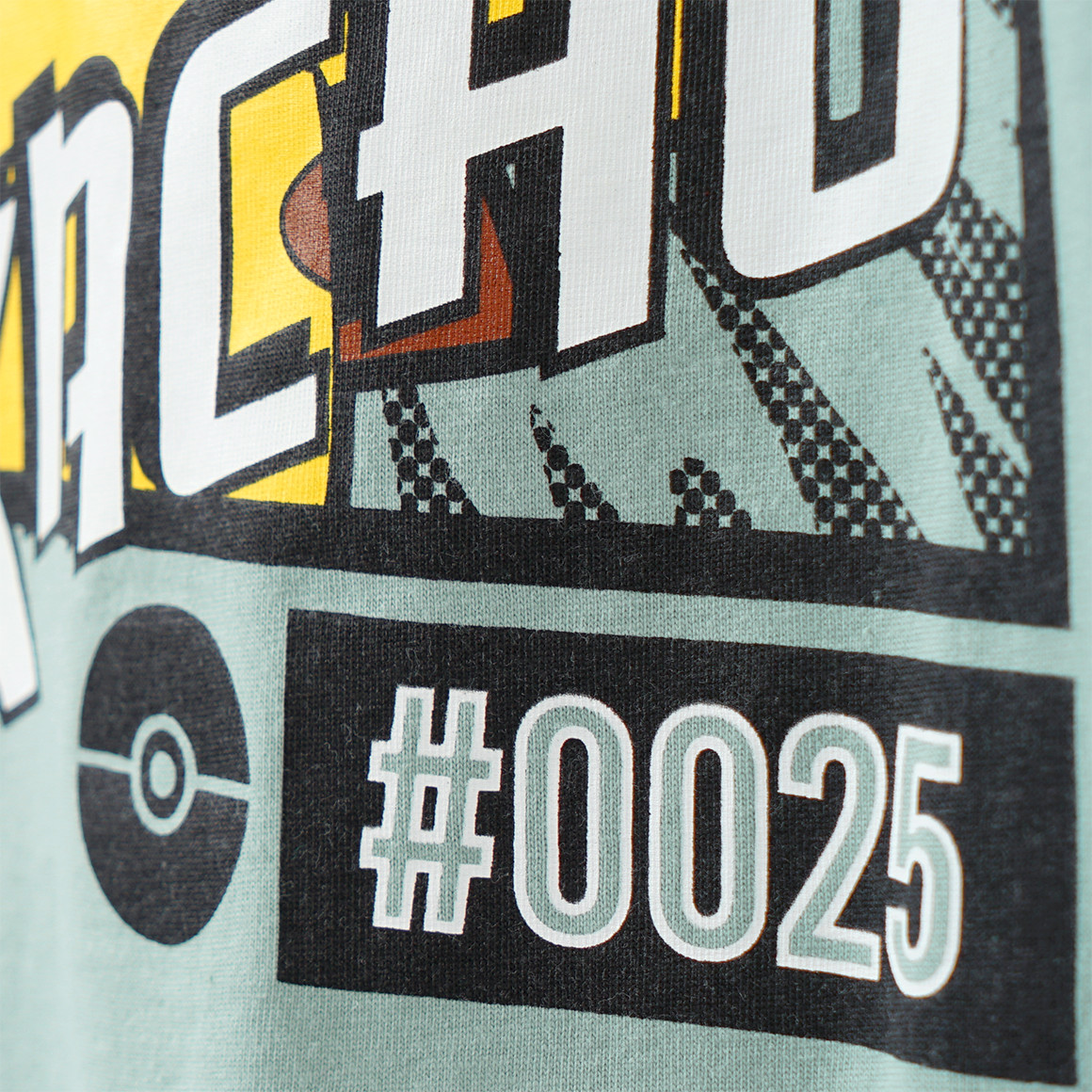 Topolino Pokémon T-Shirt mit Print salbei