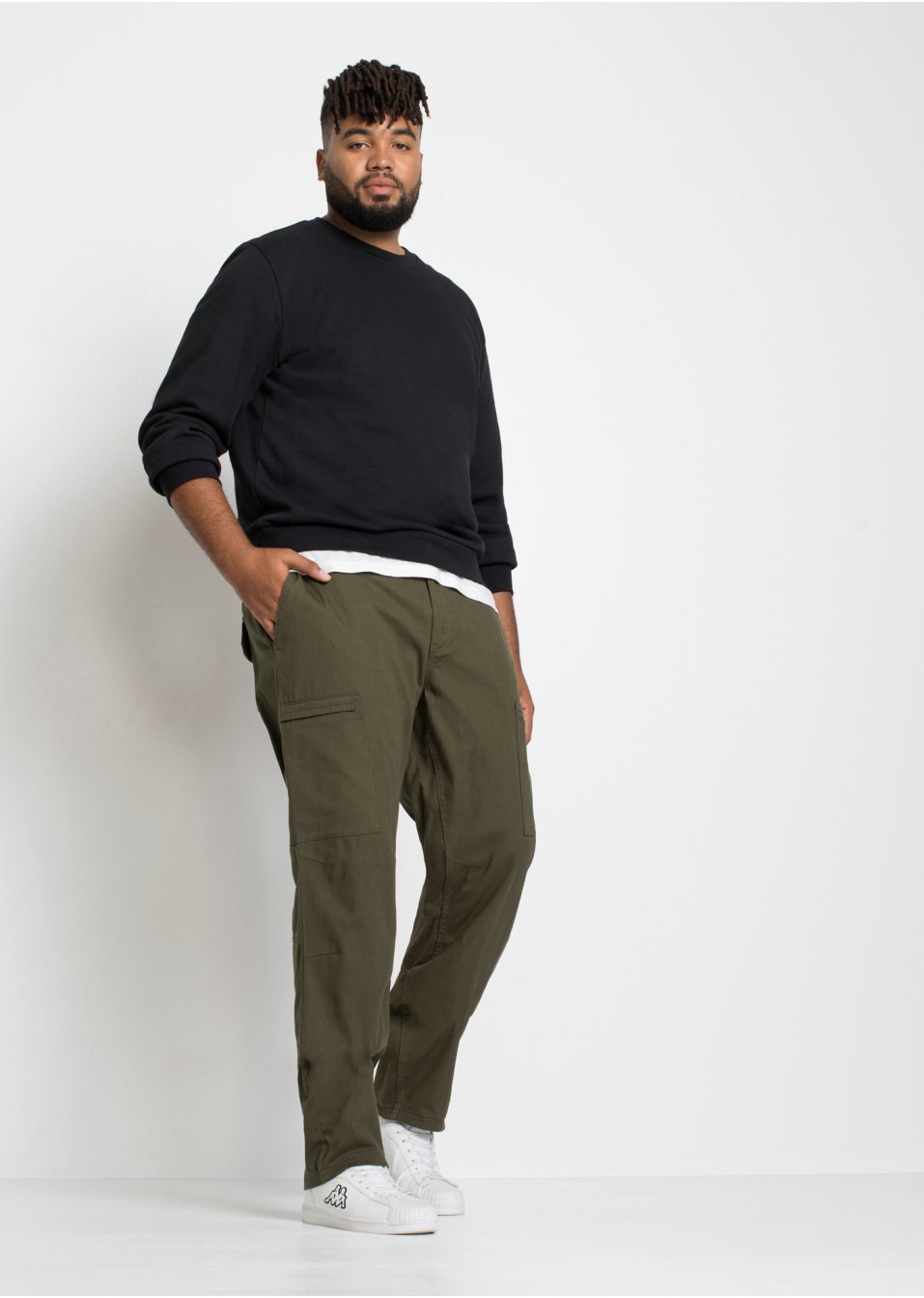 Pantalon thermo extensible avec poches cargo Regular Fit, Straight